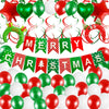12Inch Merry Christmas Balloons Set Aluminum Film