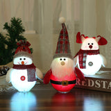 Décorations de Noël LED Ornements de bonhomme de neige du Père Noël