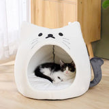 Adorable maison pour animaux de compagnie en forme de chat