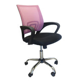 ALICIA Office Chair Black / Pink 57x57x86-96cm