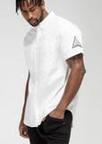 Konus Chemise à manches courtes réfléchissantes pour hommes en blanc