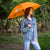 Nature Orange Umbrella, Windproof, Waterproof Pongee