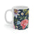Navy Flora Coffee Tea Mug