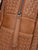 Woven backpack purse for women brown sif2068 BR05