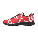 Sneakers Valentine Love Red Hearts - Canvas Shoes