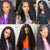 Human Hair Transparent Lace Frontal Wigs 180% For Women 4x4 Human Hair Wigs Lace Front Wig