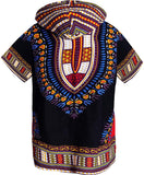 Chemise dashiki africaine à capuche