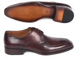 Paul Parkman Chaussures derby en cuir marron et bordeaux (ID#33BRD92)