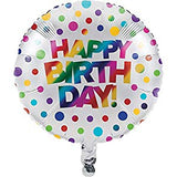 CEG 268456 Metallic Rainbow Happy Birthday Balloon