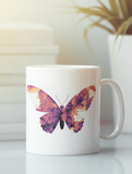 Grande tasse à café papillon avec ailes de fer Pop Art