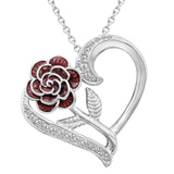 Rosa Dell Valentine Heart Necklace