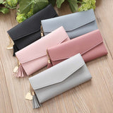 Fashion Women wallet Simple Long Wallet Tassel