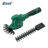 East 10.8V Electric Hedge Trimmer 2 in 1 Li-ion Cordless Grass Trimmer Lawn