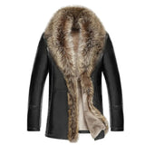 Winter Fur Men's Leather Jacket Fashion