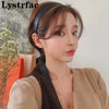 Lystrfac Korean Retro Black Long Ribbon Headband