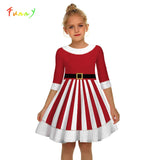 Girls Kids Christmas Dress