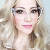 Vintage Ladies Eyeglasses Cat Eye Clear Glasses
