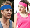 1pcs on sale 2 inch Solid Cotton Headband Sports Softball Sweatband Hair Band Bandage On Head Turban Bandana Elastic