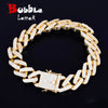 Prong Bracelet Gold Color Iced Out Cubic Zirconia Rock Hip hop Style Men's Jewelry