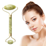 Jade Roller Facial Massage Double Heads Jade Stone Face Lift Hands Body Skin Relaxation