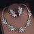 Noble Purple Crystal Bridal Jewelry Sets Necklaces Earrings Crown