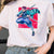 Anime Pattern Japanese Women T-shirt