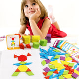 Offre spéciale 155 pièces en bois Puzzle ensemble de planches coloré bébé