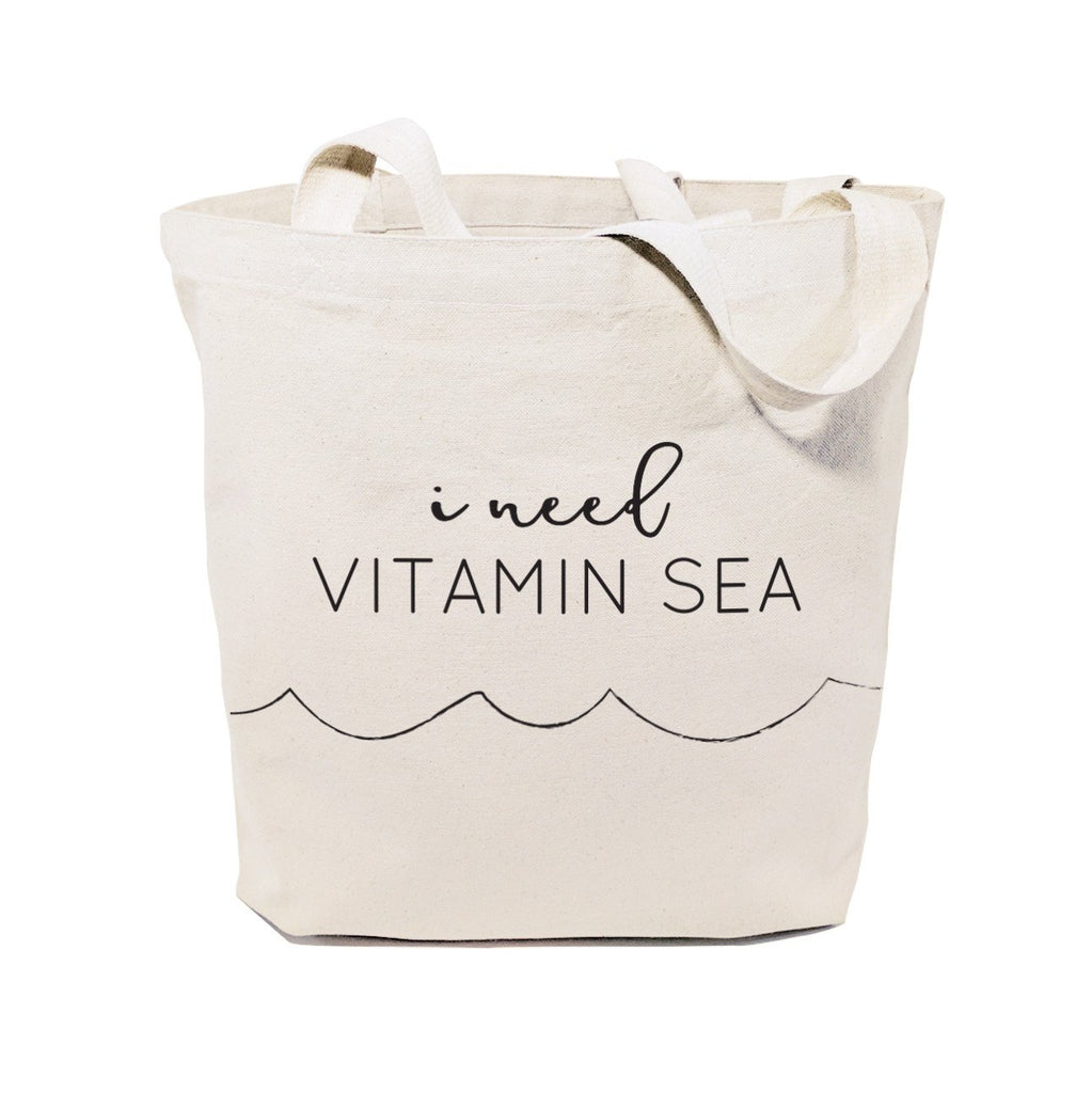 I Need Vitamin Sea Cotton Canvas Tote Bag