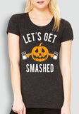 Let's Get Smashed Halloween Pumpkin Short Sleeve