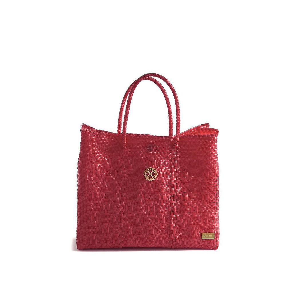 SMALL RED TOTE BAG