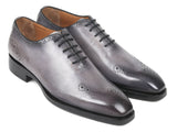Paul Parkman Goodyear Welted Punched Oxfords Gris (ID#7614-GRY)