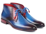 Paul Parkman Chukka Boots Homme Bleu & Violet (ID#CK55U7)