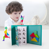 Nouveau Enfants magnétique 3D Puzzle Tangram réflexion jeu de formation bébé