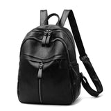 Leather Female Vintage Bag School Bags Travel Bagpack Ladies Bookbag Rucksack