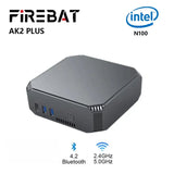 FIREBAT AK2 PLUS MiniPC Intel N100 Dual Band WiFi5 BT4.2 16GB 512GB Desktop Gaming Computer Mini PC Gamer