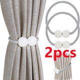 2PCS Pearl Magnetic Curtain Clip
