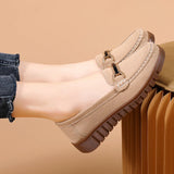 Leather Flat Shoes for Women