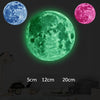 Aesthetic 3D Luminous Moon Wall Sticker