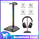 Link Dream RGB Lights Headphone Stand with Type-c USB Ports Headphone Holder