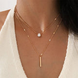 Star Charm Layered Pendant Necklace