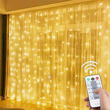 Guirlande de rideaux LED 3M, guirlande lumineuse avec télécommande