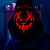 Halloween Neon Led Purge Mask Masque Masquerade Party Masks Light