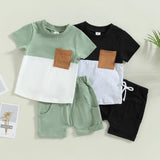 Toddler Infant Baby Boy Girl Clothes Sets Casual Short Sleeve T-shirt