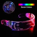 Lunettes LED lumineuses colorées pour barre de musique KTV néon fête noël Halloween décoration lunettes LED