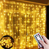 Rideau LED guirlandes lumineuses guirlande Festival décoration de noël USB télécommande vacances mariage fée lumières pour chambre maison