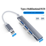 USB Hub High Speed 4Port USB 3.0 Hub type c Splitter 5Gbps