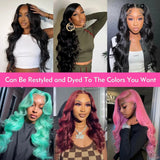 HD Transparent 13x4 13x6 Body Wave Lace Front Wig Pre Plucked 360 Lace Frontal Wig