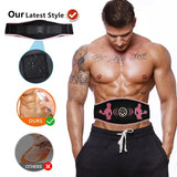 Smart EMS Wireless Abs Muscle Stimulator Abdominal Training Belts Electric Weight Loss Fitness Body Slimming Massager Unisex