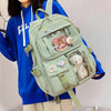 Cute Women Backpacks Waterproof Multi-Pocket Nylon School Backpack