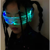 Lunettes LED lumineuses colorées pour barre de musique KTV néon fête noël Halloween décoration lunettes LED